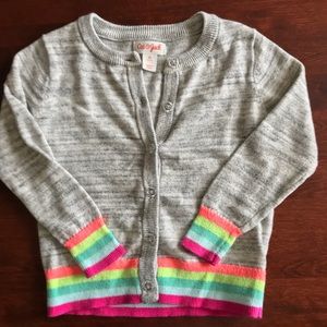 Cat & Jack Girls Rainbow Cardigan